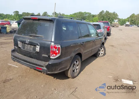 2006 Honda Pilot Ex-L из США, поврежденный, VIN 2HKYF18526H553302
